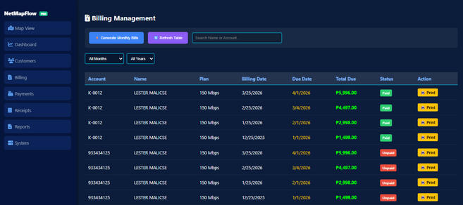 Billing Management